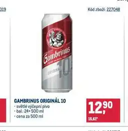 Makro Pivo gambrinus nabídka