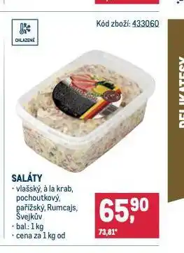 Makro Salát švejkův nabídka