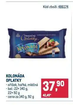 Makro Kolonáda oplatky nabídka