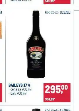 Makro Baileys nabídka