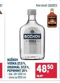 Makro Božkov vodka nabídka