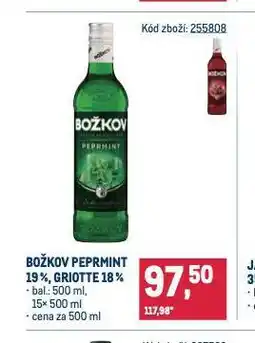 Makro Božkov peprmint nabídka