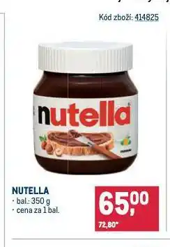 Makro Nutella nabídka