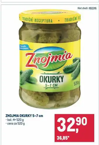 Makro Znojmia okurky nabídka