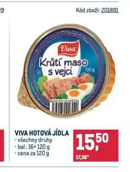 Makro Viva hotová jídla nabídka