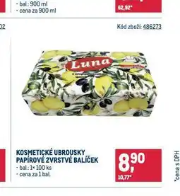 Makro Kosmetické ubrousky nabídka