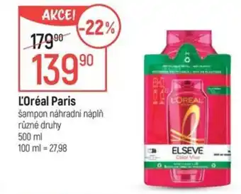 Globus L'OREAL Paris šampon náhradní náplň nabídka