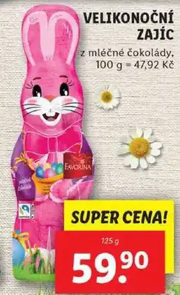 Lidl VELIKONOČNÍ ZAJÍC, 125 g nabídka