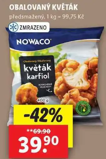 Lidl OBALOVANÝ KVĚTÁK, 400 g nabídka