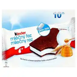 Lidl Kinder Mléčný řez 10 x 28g nabídka