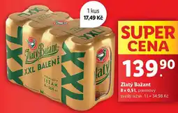 Lidl Zlatý Bažant, 8x 0,5 l nabídka