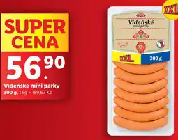 Lidl Vídeňské mini párky, 300 g nabídka