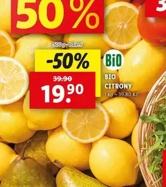 Lidl BIO CITRONY, 500 g nabídka