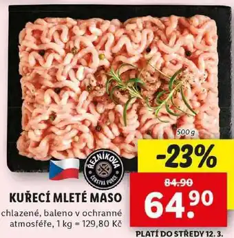 Lidl KUŘECÍ MLETÉ MASO, 500 g nabídka