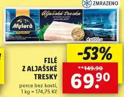 Lidl FILÉ Z ALJAŠSKÉ TRESKY, 4x 100 g nabídka