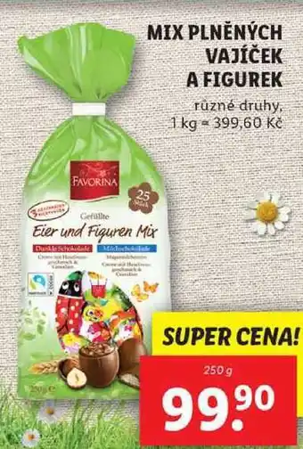 Lidl MIX PLNĚNÝCH VAJÍČEK A FIGUREK, 250 g nabídka