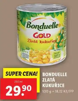 Lidl BONDUELLE ZLATÁ KUKUŘICE, 250 ml nabídka