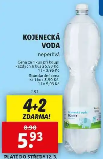 Lidl KOJENECKÁ VODA, 1,5 l nabídka