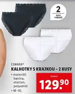 Lidl KALHOTKY S KRAJKOU - 2 KUSY nabídka