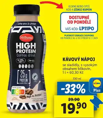 Lidl KÁVOVÝ NÁPOJ, 330 ml nabídka