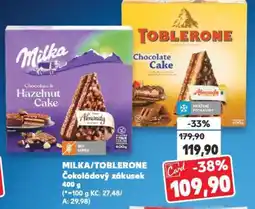 Kaufland MILKA/TOBLERONE Čokoládový zákusek nabídka