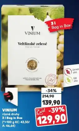 Kaufland VINIUM nabídka