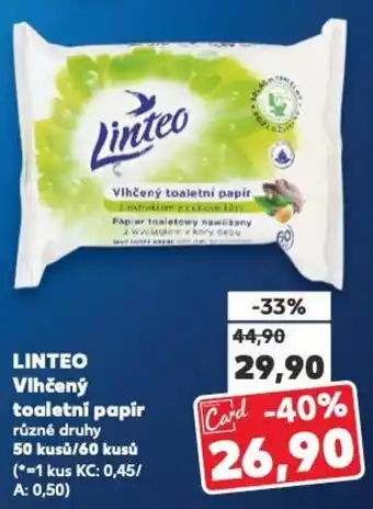 Kaufland LINTEO Vlhčený toaletní papír nabídka