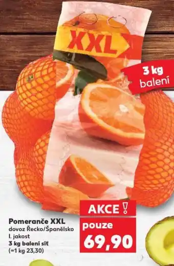 Kaufland Pomeranče XXL nabídka