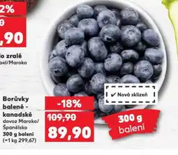 Kaufland Borůvky balené - kanadské nabídka