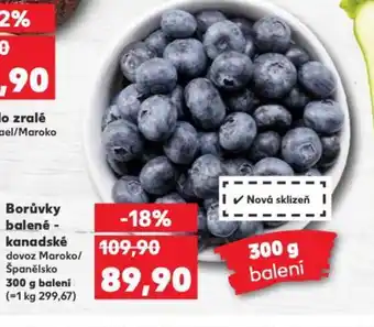 Kaufland Borůvky balené - kanadské nabídka