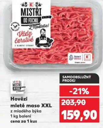 Kaufland Hovězí mleté maso XXL nabídka