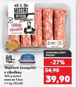 Kaufland Vepřové čevapčiči s cibulkou nabídka