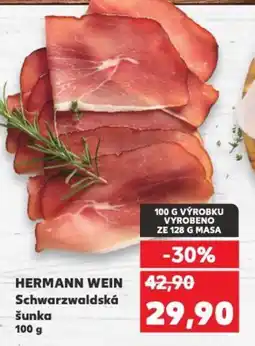 Kaufland HERMANN WEIN Schwarzwaldská šunka nabídka