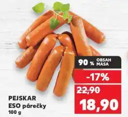 Kaufland PEJSKAR ESO párečky nabídka