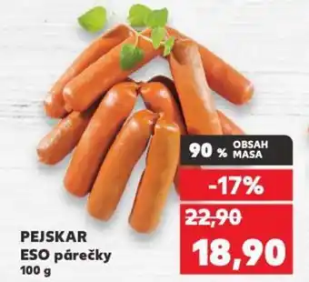 Kaufland PEJSKAR ESO párečky nabídka