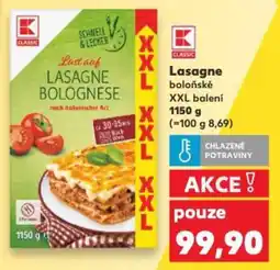 Kaufland Lasagne boloňské XXL balení nabídka