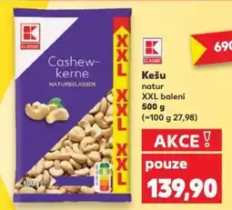 Kaufland Kešu natur XXXL balení nabídka