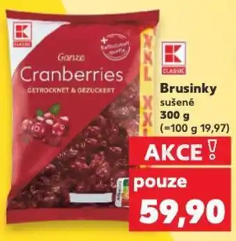 Kaufland Brusinky sušené nabídka