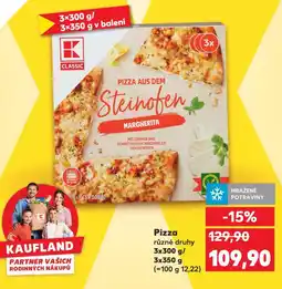 Kaufland Pizza různé druhy nabídka