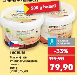 Kaufland LACRUM Tavený sýr nabídka