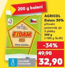 Kaufland AGRICOL Eidam 30% nabídka