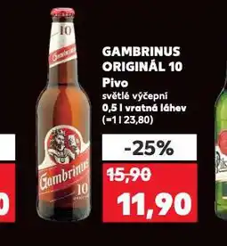 Kaufland Pivo gambrinus nabídka