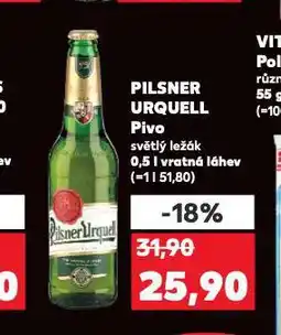 Kaufland Pivo pilsner urquell nabídka