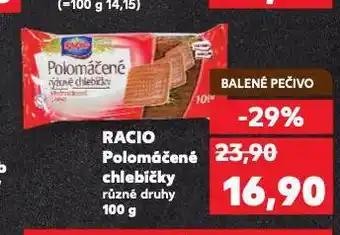 Kaufland Racio chlebíčky polomáčené nabídka