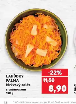 Kaufland Mrkvový salát s ananasem nabídka