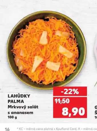 Kaufland Mrkvový salát s ananasem nabídka