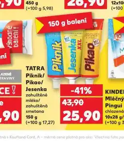 Kaufland Tatra jesenka nabídka