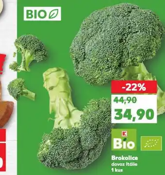 Kaufland Bio brokolice nabídka