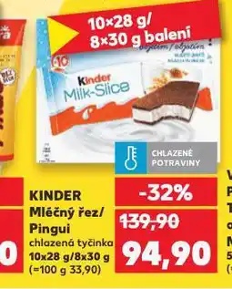 Kaufland Kinder pinguí nabídka