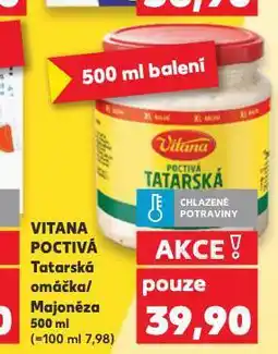 Kaufland Vitana poctivá majonéza nabídka